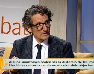 El Dr. Jordi Monés, en un moment de l'entrevista.