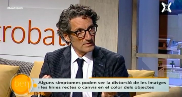 El Dr. Jordi Monés, en un moment de l'entrevista.